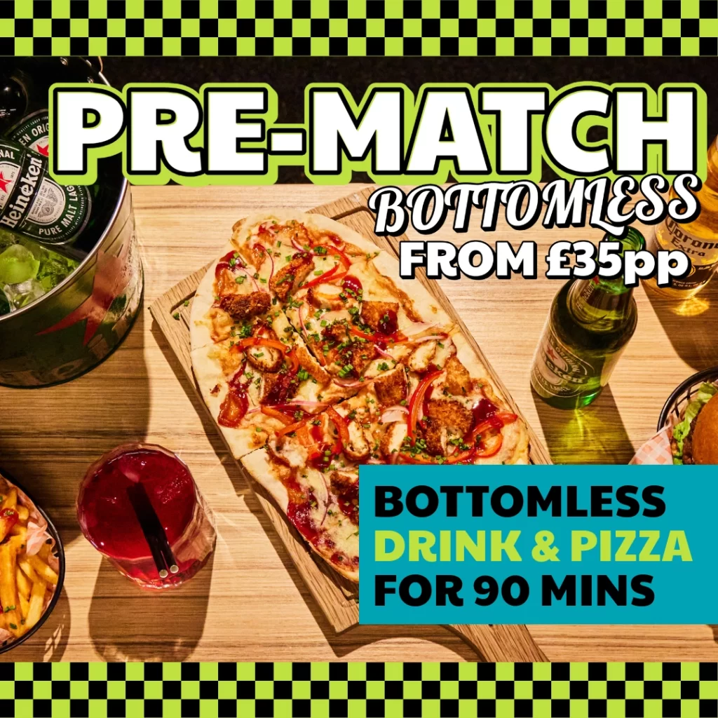 Pre-match bottomless from £35pp